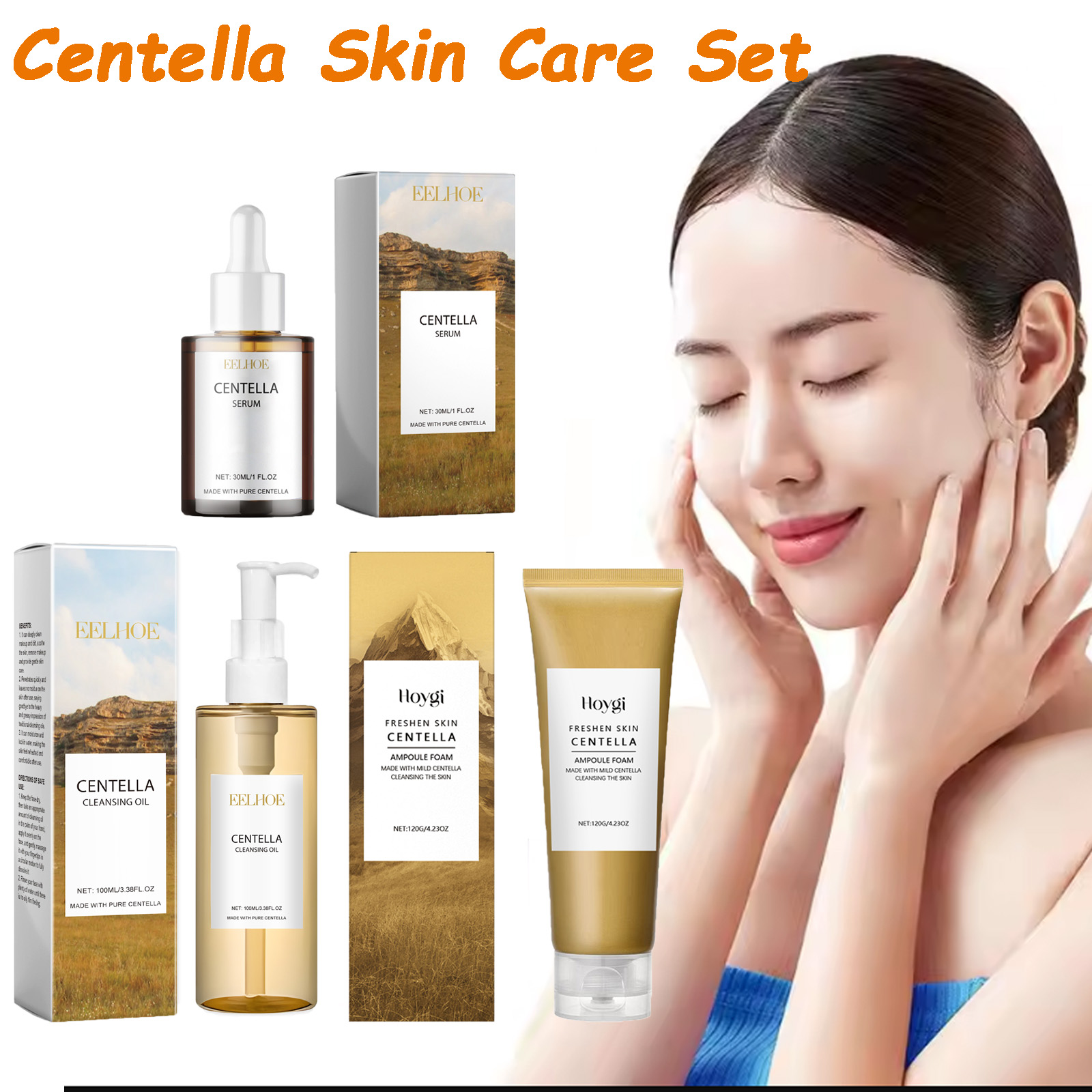 Skincare Oily Skin - Centella Skin Care Set Centella Serum