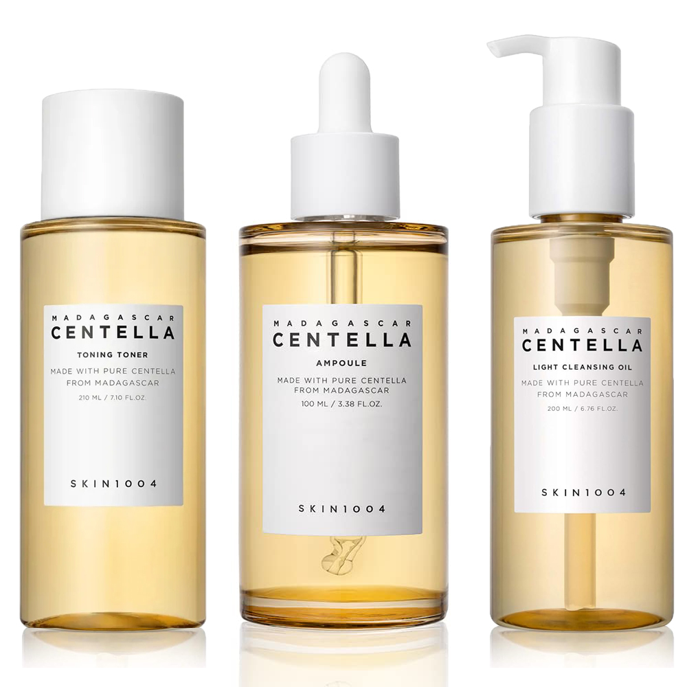 Skincare Oily Skin - Centella Asiatica Skincare Set Ampoule Essence
