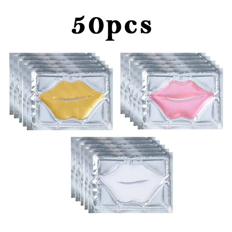 Skincare Collagen - 50pcs Collagen Lip Mask Moisturizing Firming