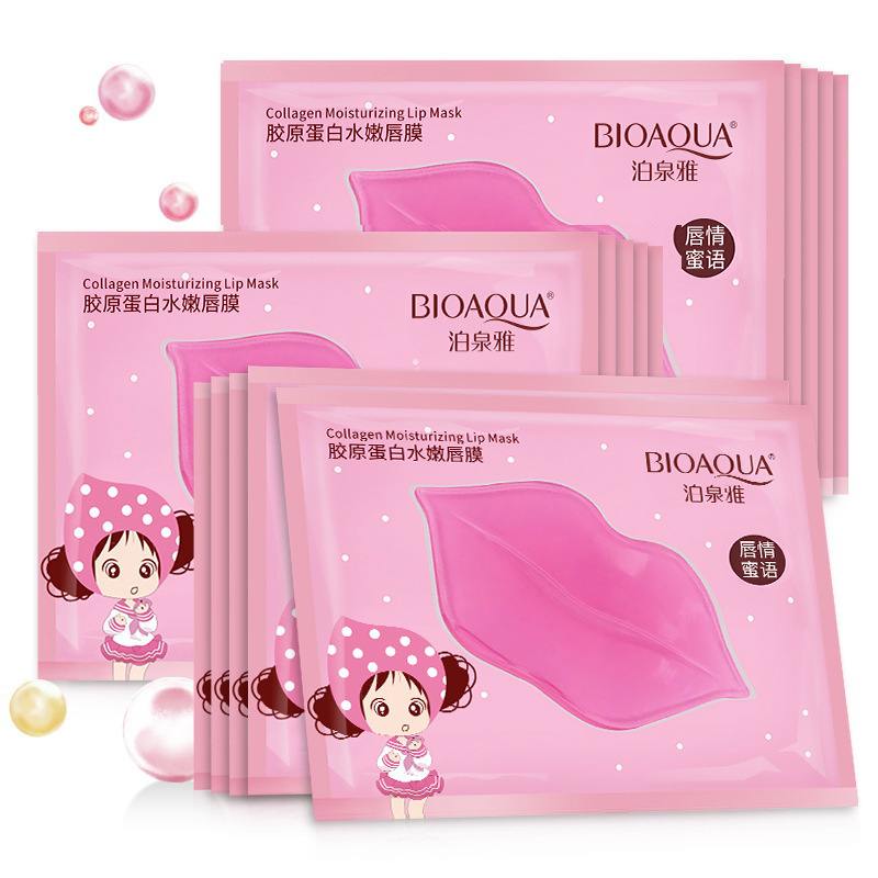 Skincare Collagen - 15pcs BIOAQUA Crystal Collagen Lip Mask