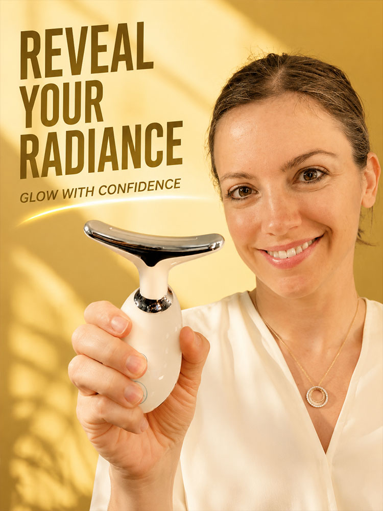 Skincare Routine - Face Neck Lifting Massager EMS Microcurrent