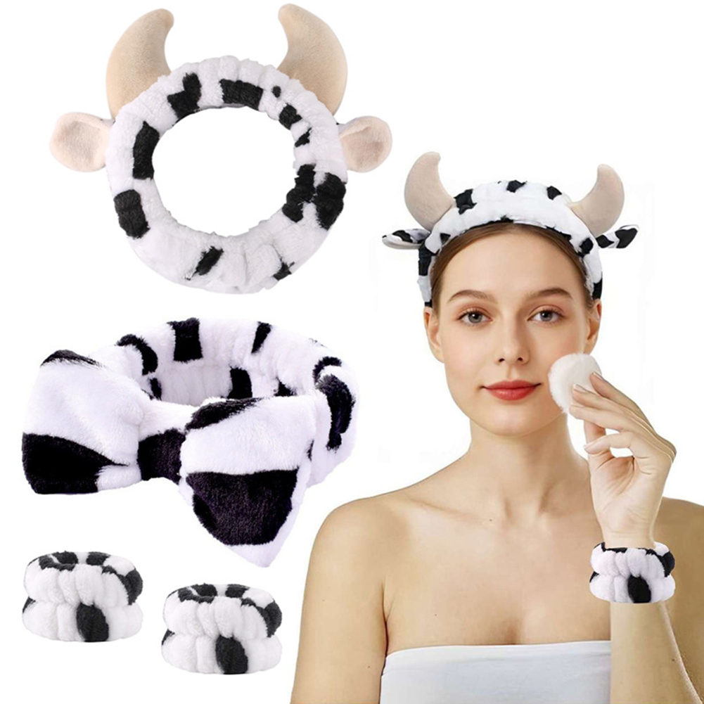 4pcs 3D Cow Headband Super Cut - огляд і ціна Skincare Routine
