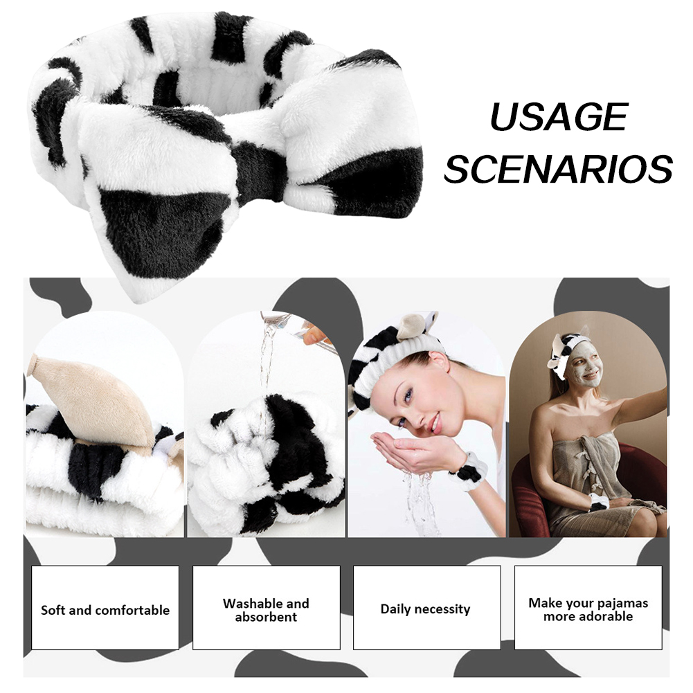 4pcs 3D Cow Headband Super Cut - огляд і ціна Skincare Routine
